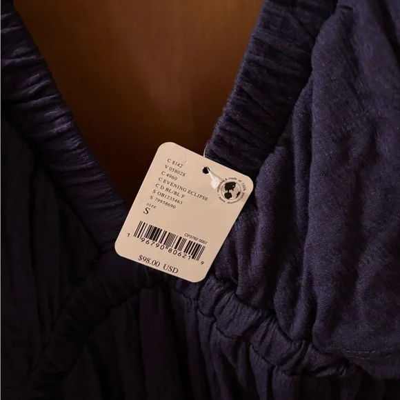 Free People Deep Indigo Tiered Maxi Dress - Picture 5 of 6